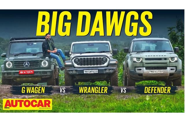 G class vs Wrangler vs Defender comparison video